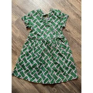 Diane Von Furstenburg x Target Faux Wrap Dress Vintage Weave Green Size 3T DVF